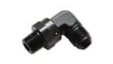 Vibrant -12AN to 3/4in NPT Male Swivel 90 Degree Adapter Fitting | 11362