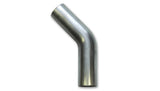 Vibrant 2.25in O.D. T304 SS 45 deg Mandrel Bend 6in x 6in leg lengths (3.375in Centerline Radius) | 13098