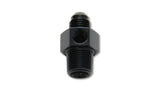 Vibrant -8AN Male to 3/8in NPT Male Union Adapter Fitting w/ 1/8in NPT Port | 16498