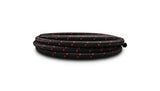 Vibrant -8 AN Two-Tone Black/Red Nylon Braided Flex Hose (20 foot roll) | 11978R