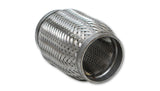 Vibrant SS Flex Coupling with Inner Braid Liner 2.5in inlet/outlet x 6in flex length | 62806