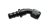 Vibrant -8AN Push-On 45 Deg Hose End Fitting - Aluminum | 22408