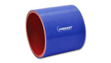 Vibrant 4 Ply Reinforced Silicone Straight Hose Coupling - 2in I.D. x 3in long (BLUE) | 2706B