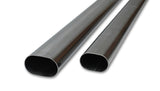 Vibrant 4in Oval (Nominal Size) T304 SS Straight Tubing (16 ga) - 5 foot length | 13184