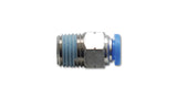 Vibrant Male Straight Pneumatic Vacuum Fitting 1/4in NPT Thread for use with 3/8in 9.5mm OD tubing | 2663