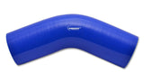 Vibrant 4 Ply Reinforced Silicone Elbow Connector - 2.75in I.D. - 45 deg. Elbow (BLUE) | 2753B