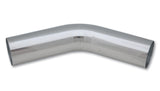 Vibrant 1.75in O.D. Universal Aluminum Tubing (45 degree bend) - Polished | 2157