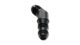 Vibrant -10AN Bulkhead Adapter 45 Degree Elbow Fitting - Anodized Black Only | 10604