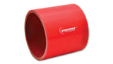 Vibrant 4 Ply Reinforced Silicone Straight Hose Coupling - 3in I.D. x 3in long (RED) | 2714R