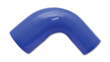 Vibrant 4 Ply Reinforced Silicone 90 degree Transition Elbow - 2.75in I.D. x 3in I.D. (BLUE) | 2783B