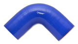 Vibrant 4 Ply Reinforced Silicone Elbow Connector - 2.5in I.D. - 90 deg. Elbow (BLUE) | 2742B